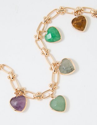 Aerie Heart Charm Bracelet