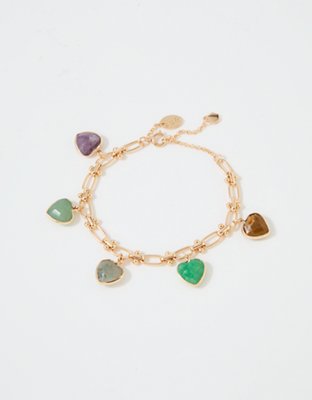 Aerie Heart Charm Bracelet