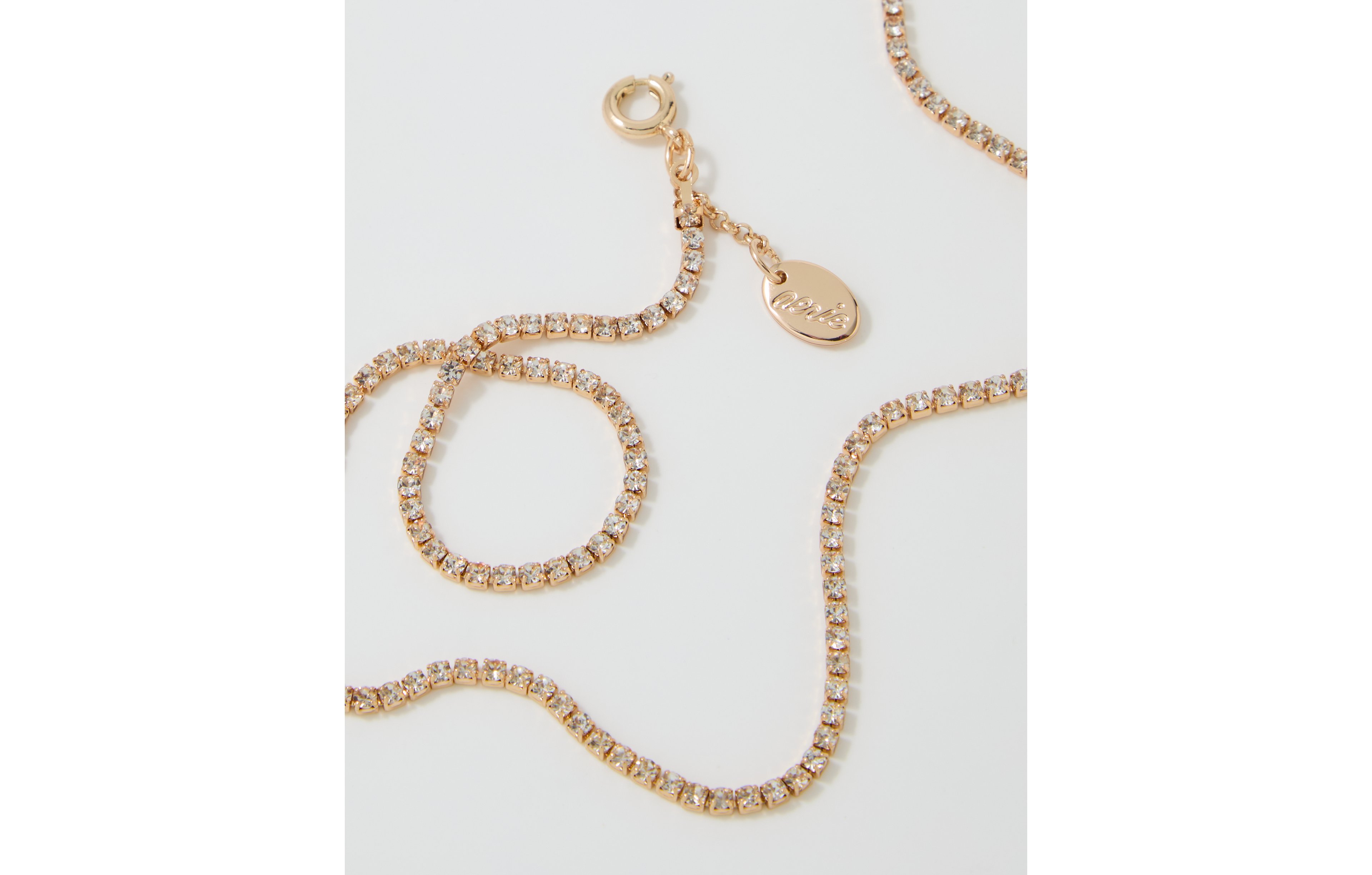 Aerie Gold Tennis Necklace