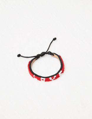 UBUNTU LIFE(RED) Leather Love Bracelet