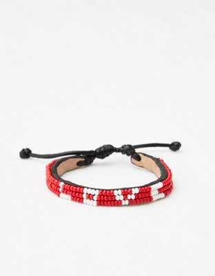 UBUNTU LIFE(RED) Leather Love Bracelet