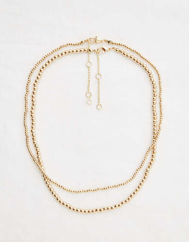 Aerie Gold Ball Layered Necklace