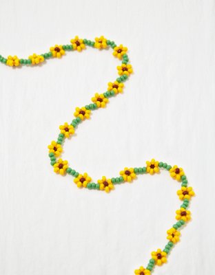 Pura Vida Flower Seed Bead Anklet