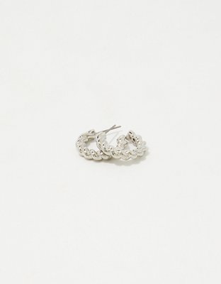 Aerie Twisted Hoop Earrings