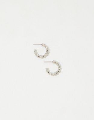 Aerie Twisted Hoop Earrings
