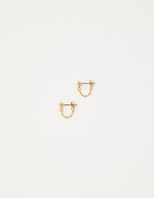 Aerie Mini Chain Stud Earrings
