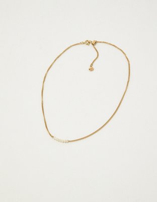 Aerie Dainty Pearl Necklace