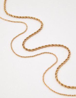 Aerie Rope Chain Statement Necklace
