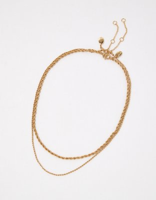 Aerie Rope Chain Statement Necklace