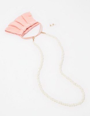 Aerie Face Mask Pearl Chain