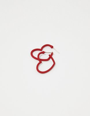 Aerie Open Heart Hoop Earrings — фото 2