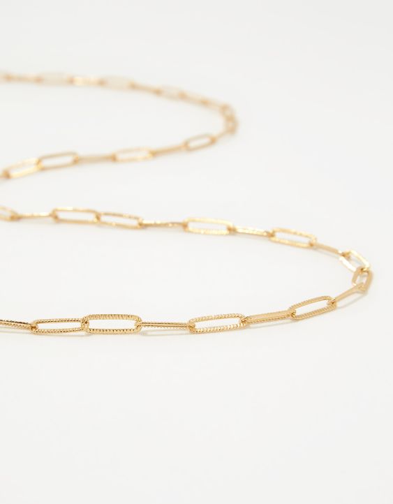 Aerie Face Mask Metal Link Chain