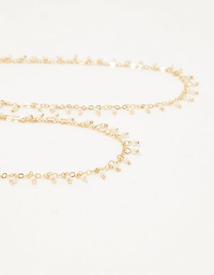 Aerie Face Mask Pearl Chain