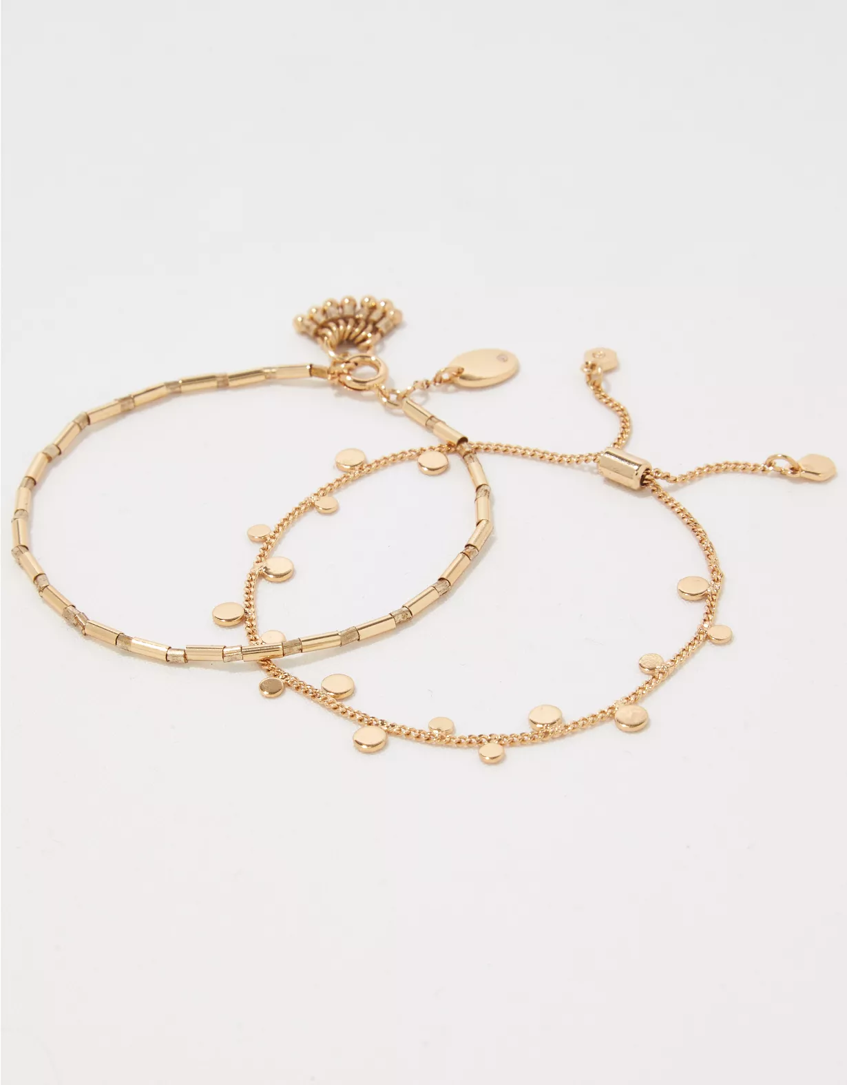 Aerie Gold Beaded Bracelet 2-Pack