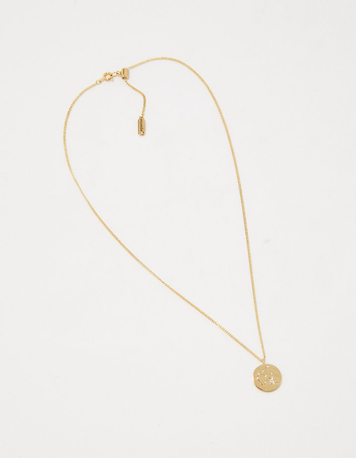 Aerie 14K Gold Zodiac Necklace