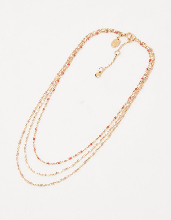 Aerie Enamel Chain Necklace 3-Pack