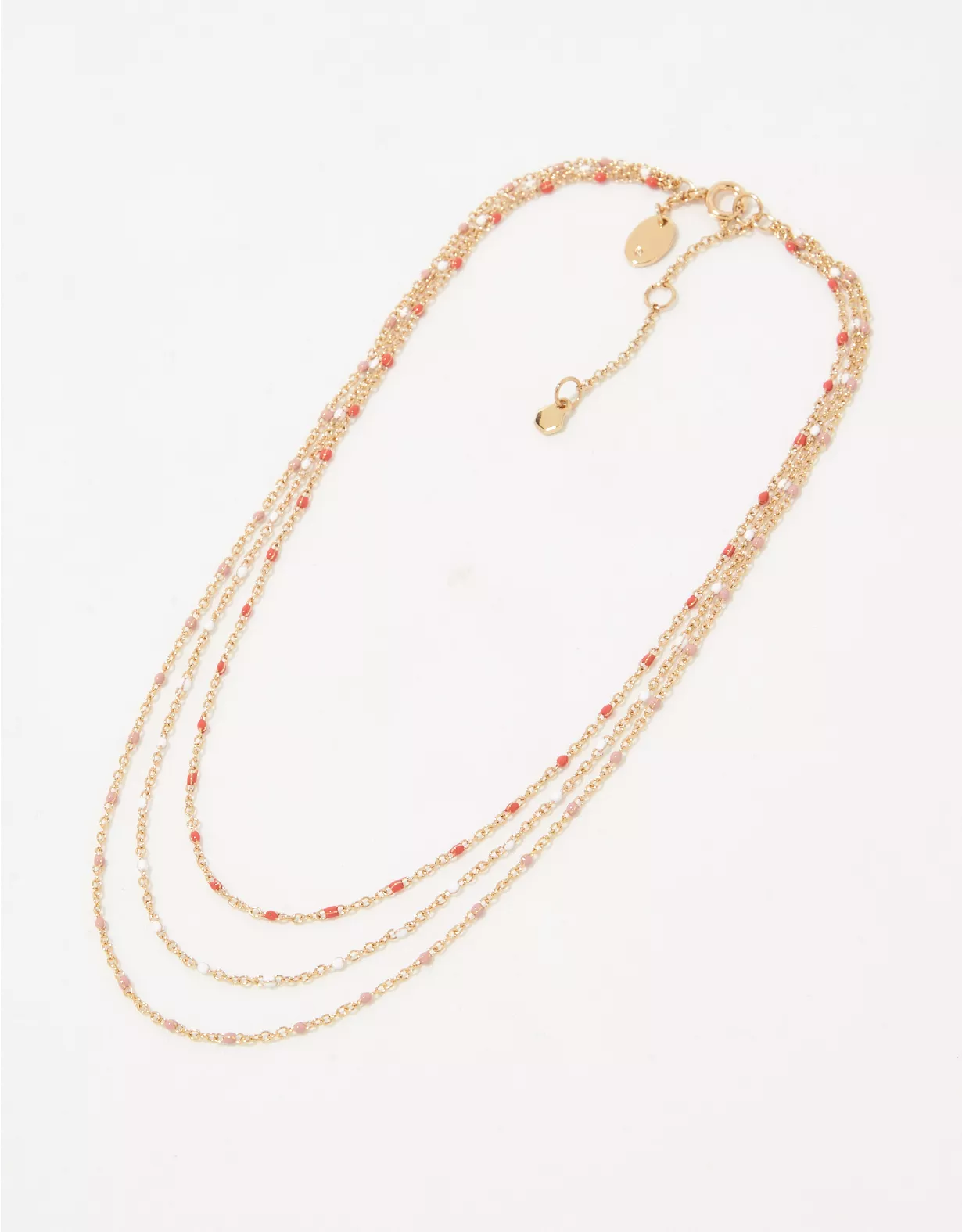 Aerie Enamel Chain Necklace 3-Pack