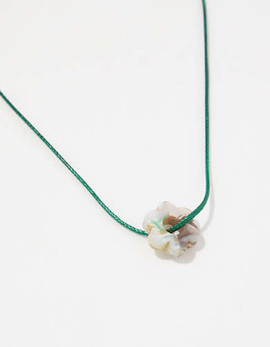 Aerie Resin Flower Necklace