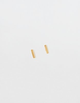 Aerie Demi Fine Bar Stud Earrings