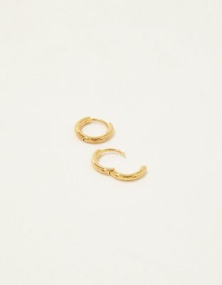 Aerie Demi Fine Mini Huggie Hoop Earrings — фото 2