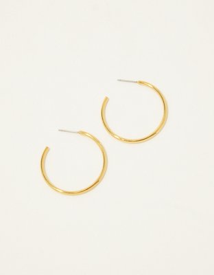 American Eagle Aerie Demi Fine Large Hoop Earrings