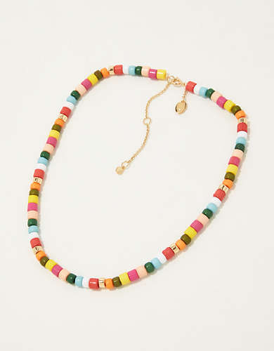 Aerie Candy Enamel Bead Necklace