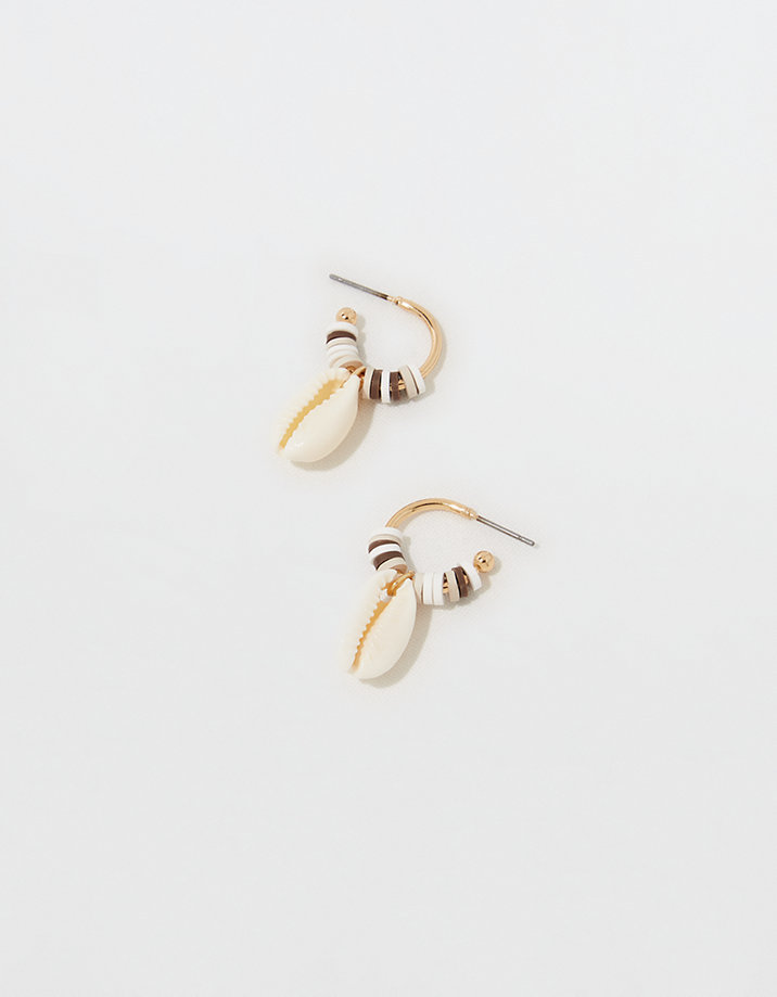 Aerie Beaded Shell Earrings
