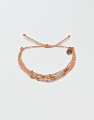 Pura Vida Open Heart Paperclip Chain Bracelet Rose Gold