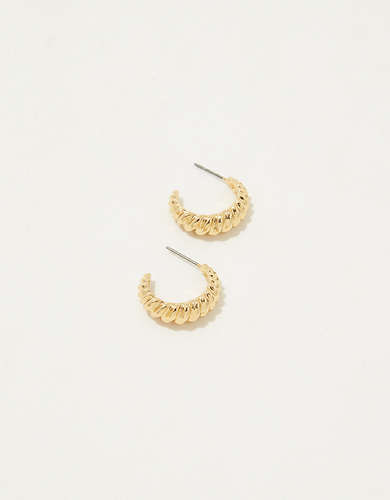 Aerie Croissant Dome Earrings