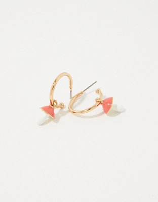 Aerie Charm Mini Hoop Earrings