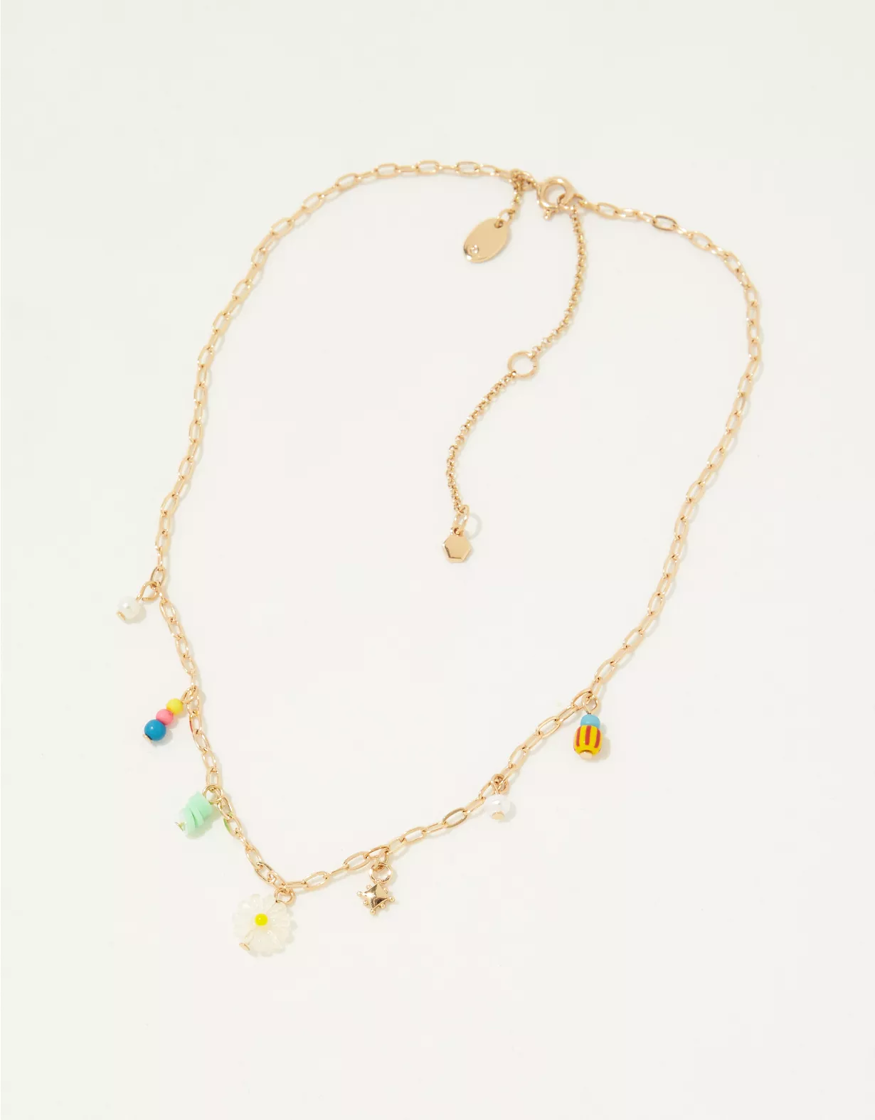 Aerie Gold Beaded Necklace