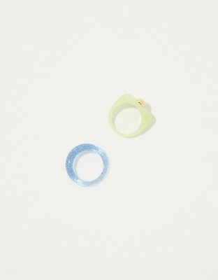 Aerie Resin Flower Ring 2-Pack