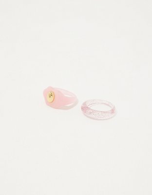 Aerie Resin Flower Ring 2-Pack