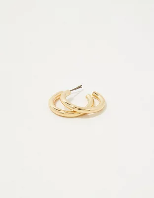 Aerie Gold Hoop Earrings