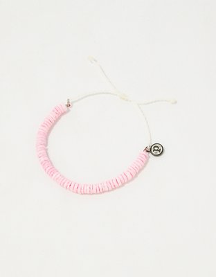 Pura Vida Pink Puka Shell Bracelet