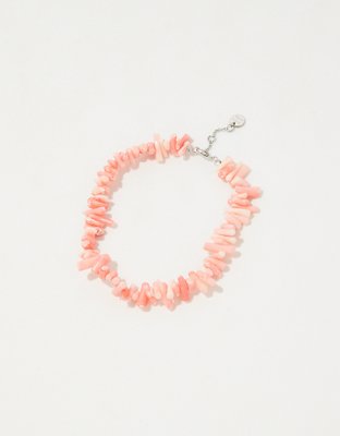 Pura Vida Coral Chain Anklet