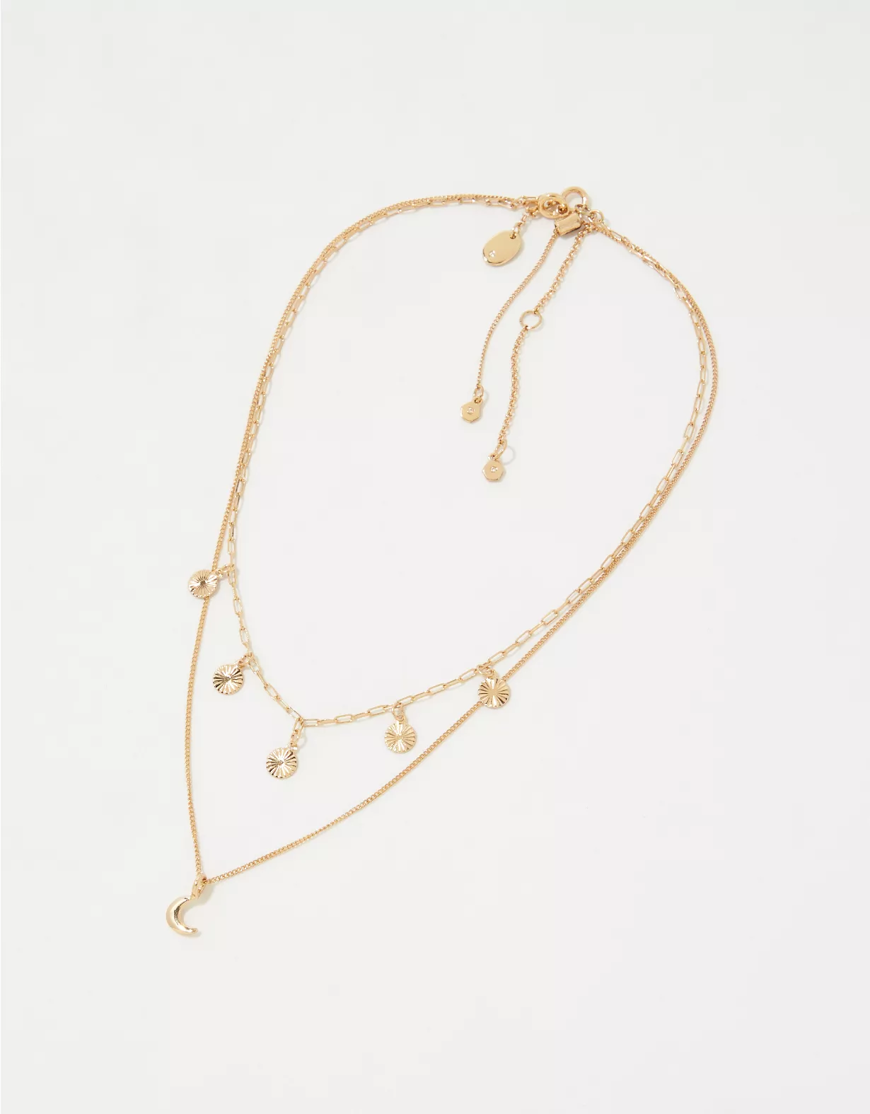 Aerie Moon Multi-Chain Necklace