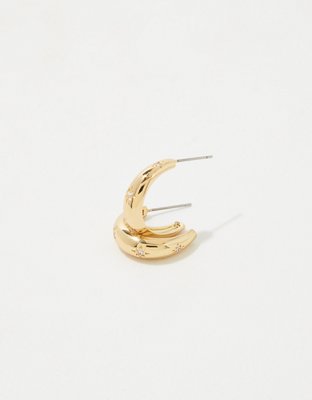 Aerie Star Inlay Hoop Earrings — фото 2