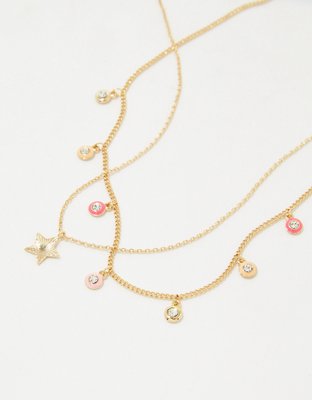Aerie Enamel Star Necklace 2-Pack