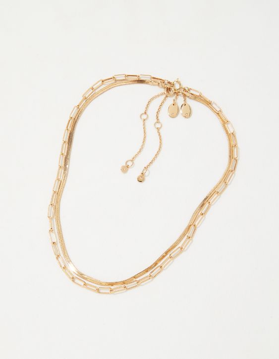Aerie Omega Chain Necklace 2-Pack