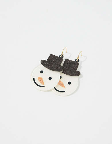 Aerie Snowman Earrings
