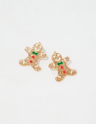 Aerie Gingerbread Man Earrings