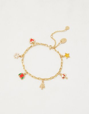 Aerie Holiday Charm Bracelet