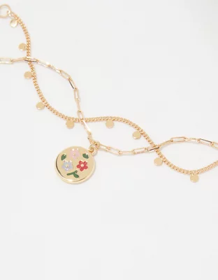 Aerie Enamel Flower Bracelet Pack