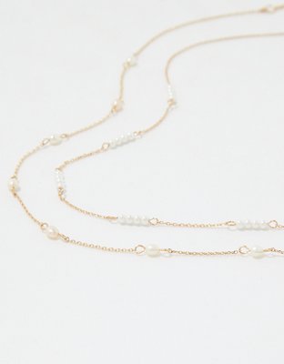 Aerie Dainty Pearl Necklace Pack