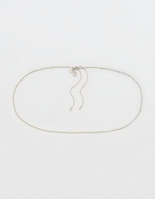 Aerie Dainty Silver Belly Chain Pack — фото 3