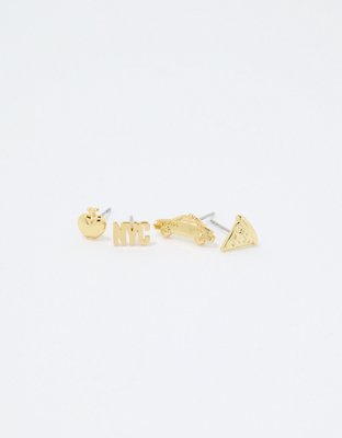 Aerie NYC Icon Stud Earring Pack