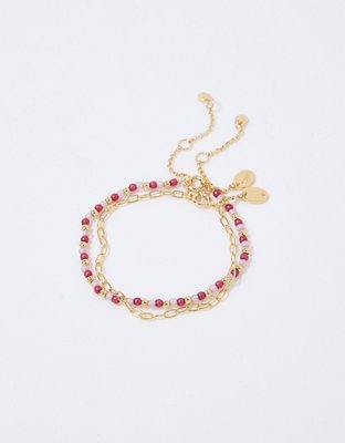 Aerie Iridescent Bead Bracelet Pack