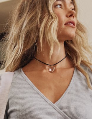 Aerie String And Heart Necklace