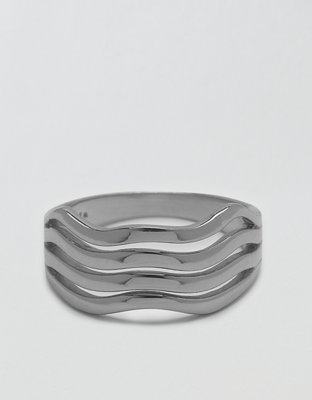 Pura Vida Wavy Silver Ring